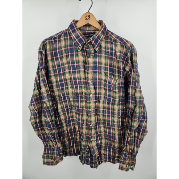 Ivy Crew Classics Mens XL Plaid Long Sleeve Button Down Shirt - Picture 3 of 6